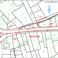 Straßenschlussvermessung Plan